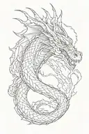 dragon with lightning all over his arm tattoo design idea