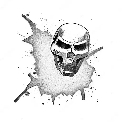 war machine, gears, weapons, bomb, radioactive, tree tattoo design idea