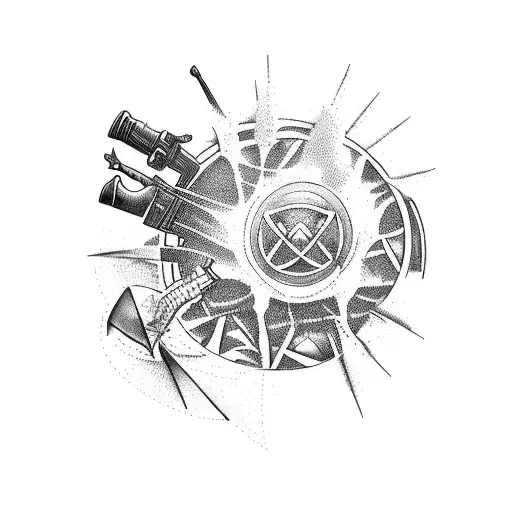 war, weapons, bomb, radioactive, tree tattoo design idea