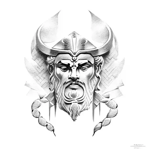 greek god ares tattoo design idea
