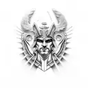 greek god ares tattoo design idea