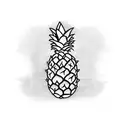 Pineapple tattoo design idea