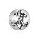 shepherd's staff and anchor and cross tattoo design idea
