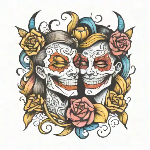 smile now cry later tattoo design idea