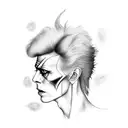 David Bowie tattoo design idea