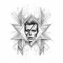 David Bowie tattoo design idea