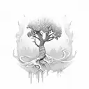 Erdtree tattoo design idea