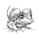 Ninja Frog tattoo design idea