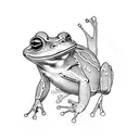 Ninja Frog tattoo design idea