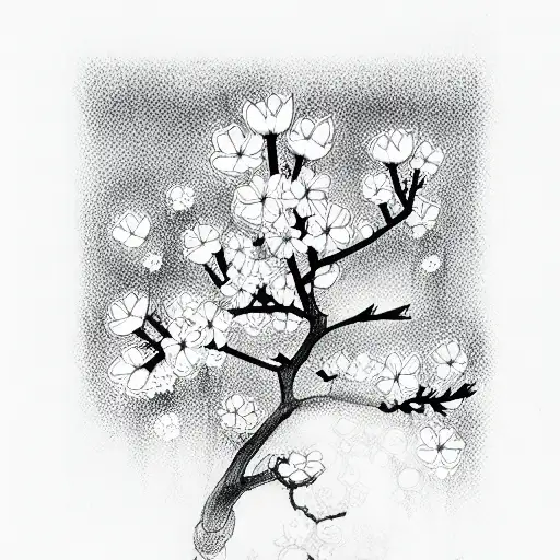 Cherry Blossom tattoo design idea