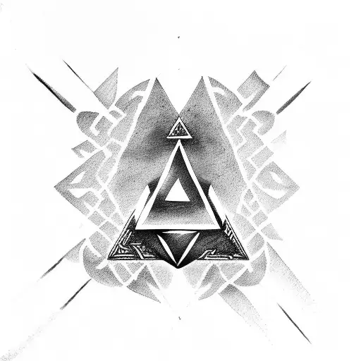 Triforce of Courage tattoo design idea