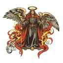 arch angel michael tattoo design idea