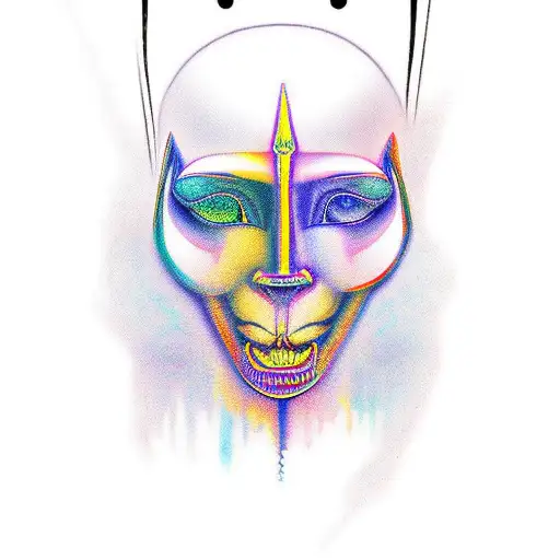 sphinx dance school tattoo design idea