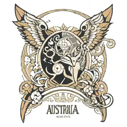 Australia 2035 tattoo design idea