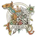 Australia 2035 tattoo design idea