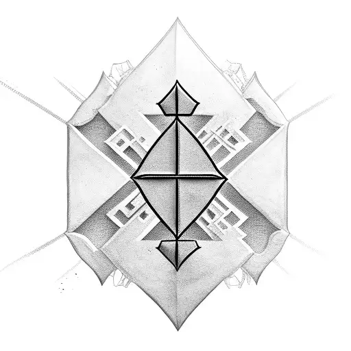 the tribes of Israel in formation shaped like a cross tattoo design idea