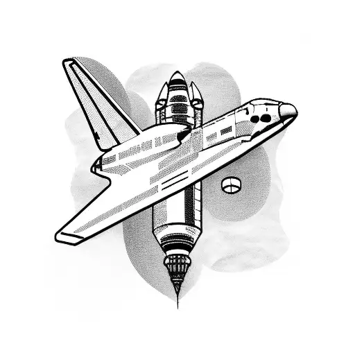 space shuttle bug tattoo design idea