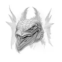 raptor tattoo design idea