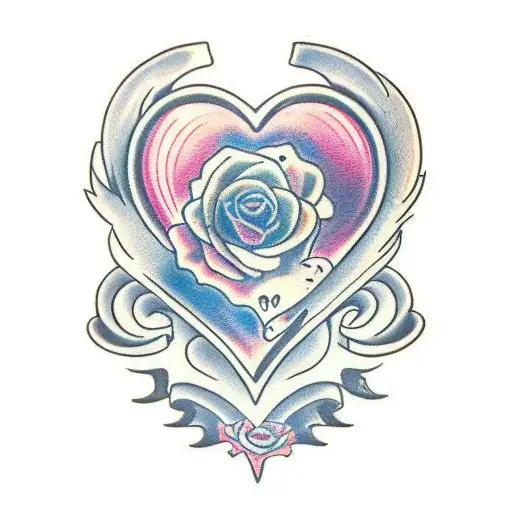 mom,s heart tattoo design idea