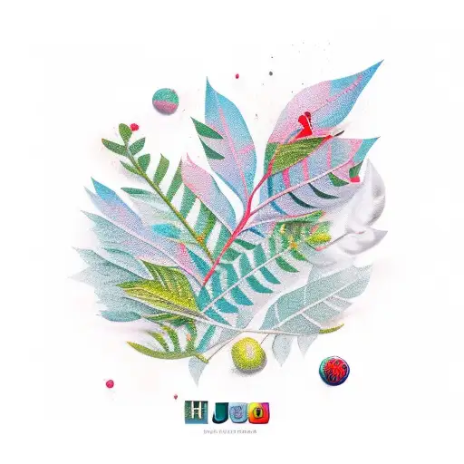 hojas de olivo  tattoo design idea