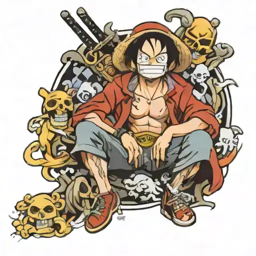 ben beckman one piece anime tattoo design idea