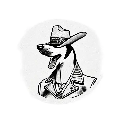 jack Russel named woody cowboy tattoo design idea