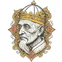 retired pope tattoo design idea