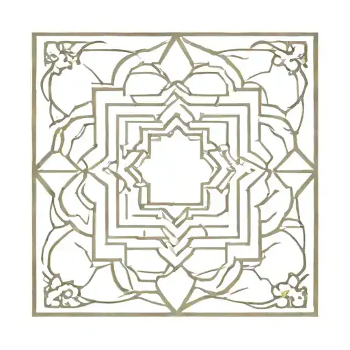 Alhambra tile design tattoo design idea