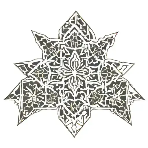 Alhambra tile design tattoo design idea
