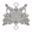 Alhambra tile design tattoo design idea