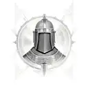 Templar knight armor with a medieval  tattoo design idea