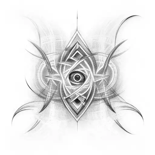Quantum entanglement tattoo design idea