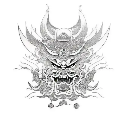 Raijin tattoo design idea