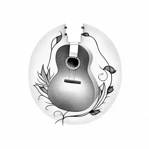 Top 139+ acoustic guitar tattoo best