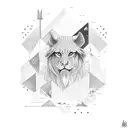 Noah's ark one line design simple  tattoo design idea