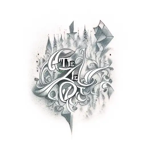 The words let it go between two hands falling apart tattoo design idea