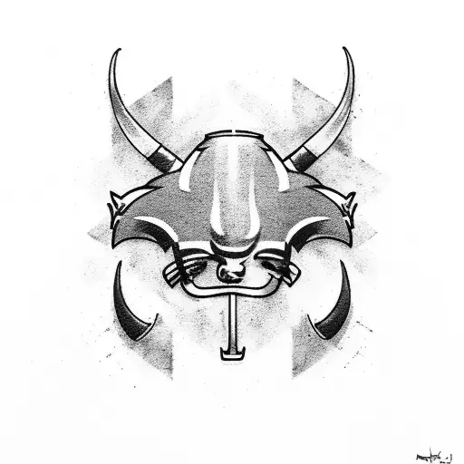 A minimalist design of the number 317 with the Indianapolis Colts logo incorporated tattoo design idea