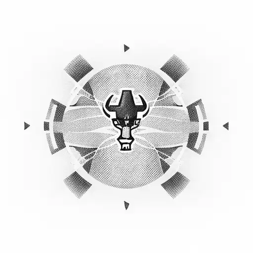 A dotwork design of the Indianapolis Colts logo with the Indiana outline forming the shape of a football tattoo design idea