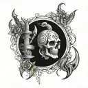 mace tattoo design idea