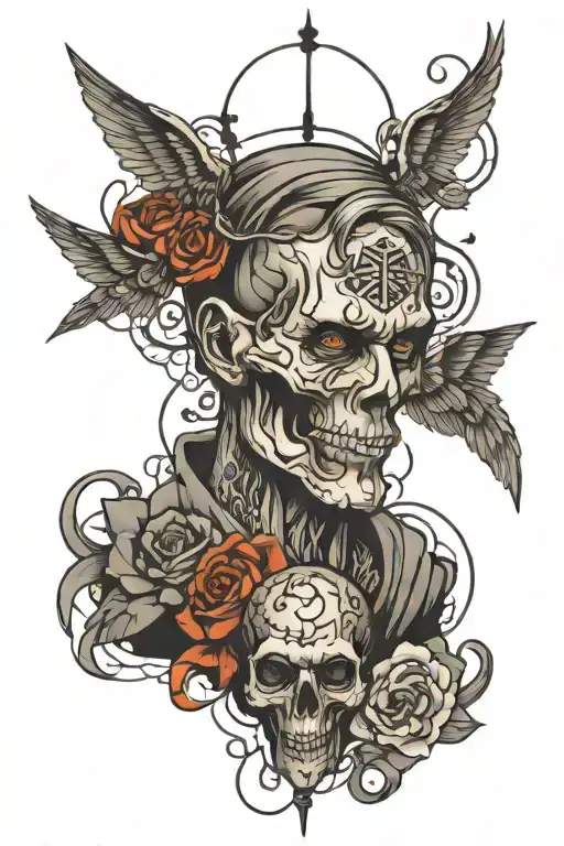 traumatic childhood, prison, lawyer   tattoo design idea