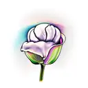tulip with ice cream  tattoo design idea