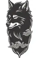 Direwolf tattoo design idea