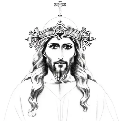 jesus in romania tattoo design idea