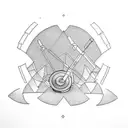 Vespa scooter  tattoo design idea