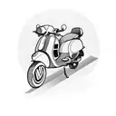 Vespa scooter  tattoo design idea