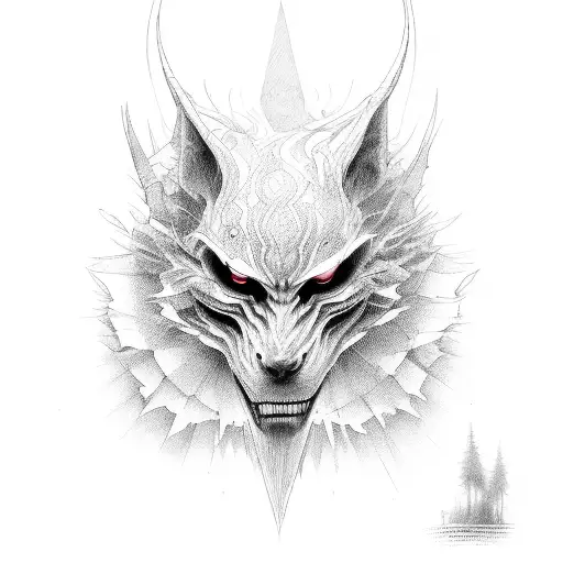 Skinwalker tattoo design idea