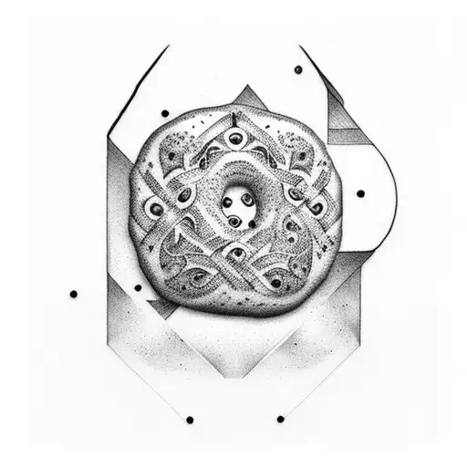 bagel tattoo design idea