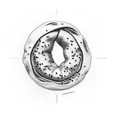 simple bagel  tattoo design idea