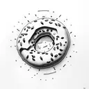 bagel tattoo design idea