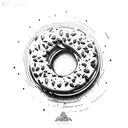 bagel tattoo design idea